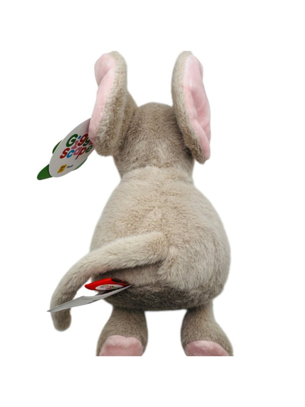 Gigglescape Plush Mouse Toy With Red Earmuffs For Ages 1+ - Picture 3 of 5